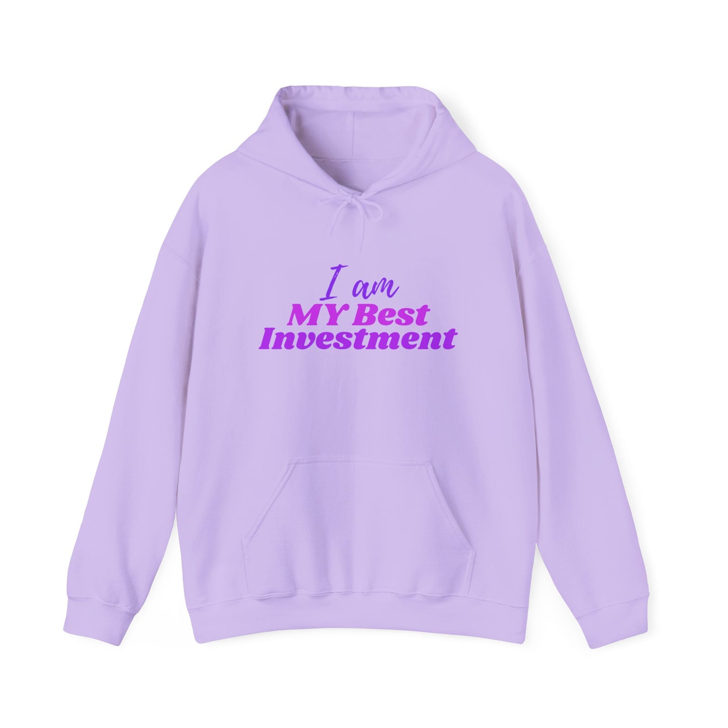 "I Am MY Best Investment" Hoodie - Unisex Heavy Blend Sweatshirt, Inspirational Gift, Positive Vibes, Relaxed Fit, Cozy Wear