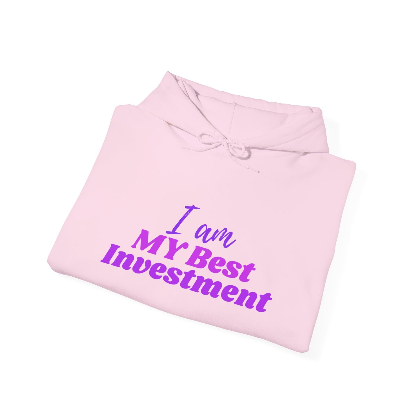 "I Am MY Best Investment" Hoodie - Unisex Heavy Blend Sweatshirt, Inspirational Gift, Positive Vibes, Relaxed Fit, Cozy Wear