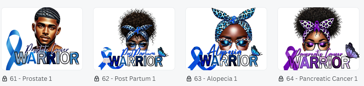 DIGITAL OR CUSTOM PRODUCT- Awareness 64 Design Bundle w/Images