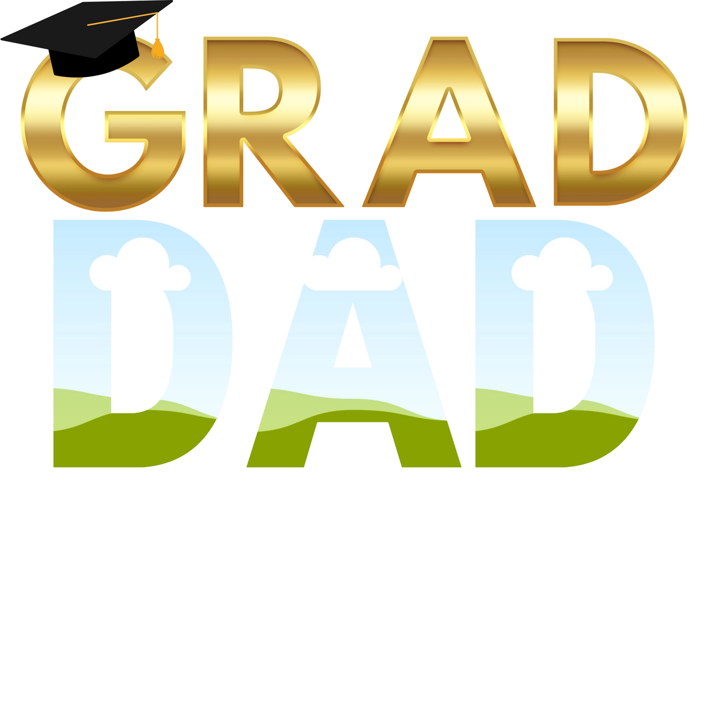 DIGITAL PRODUCT- EDITABLE GRAD DAD TEMPLATE