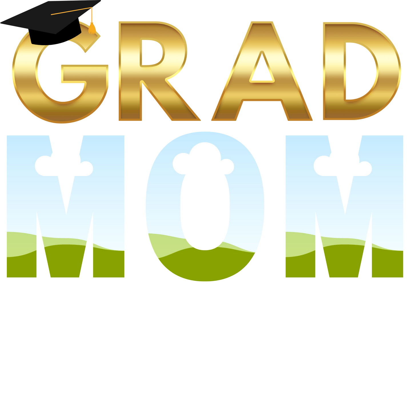 DIGITAL PRODUCT- EDITABLE GRAD MOM TEMPLATE