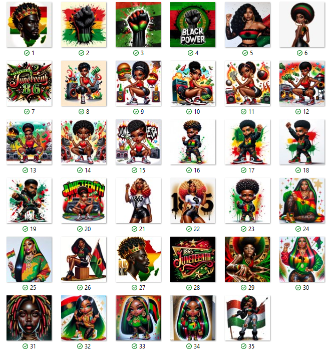 DIGITAL OR CUSTOM PRODUCT- Juneteenth Bundle