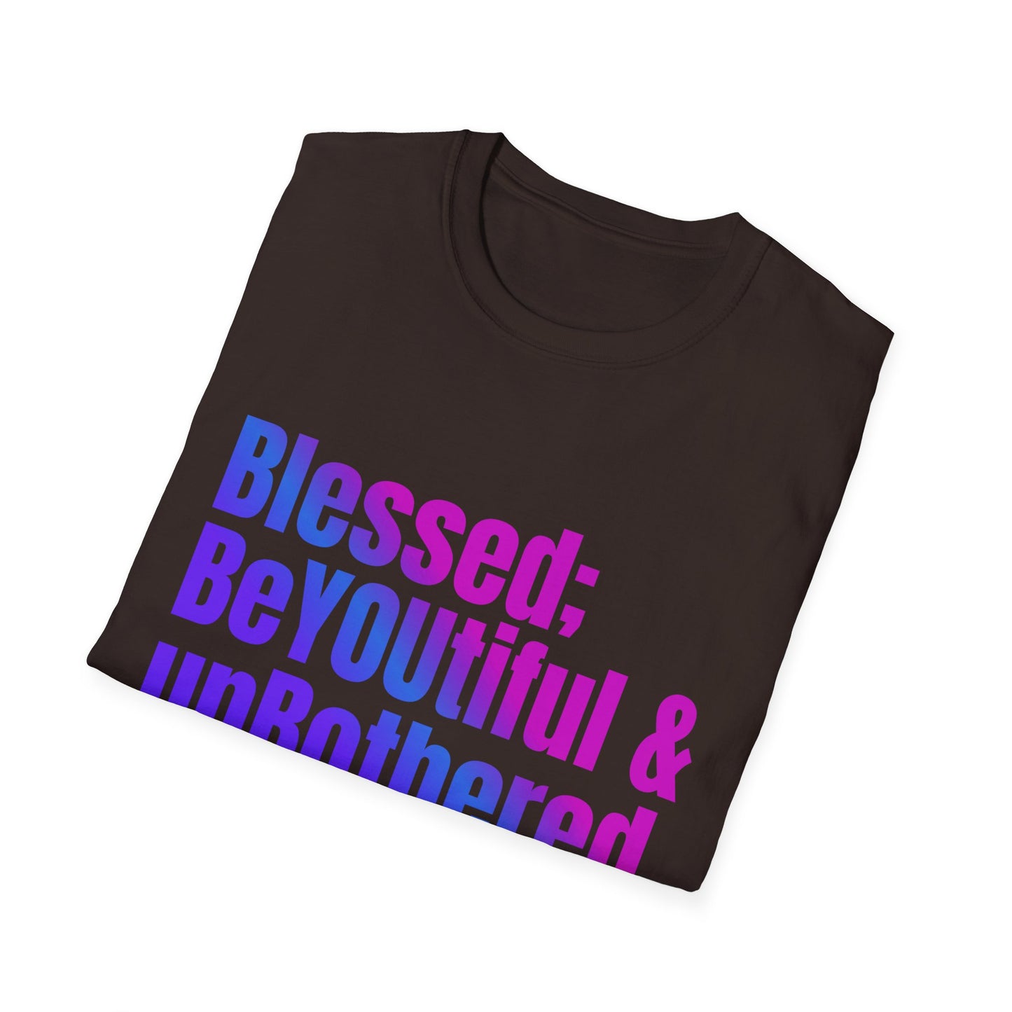 Inspirational Quote T-Shirt - "Blessed; BeYOUtiful & unBothered" | Motivational Gift for Self-Love, Mental Health Awareness, Birthday Gift, [...]