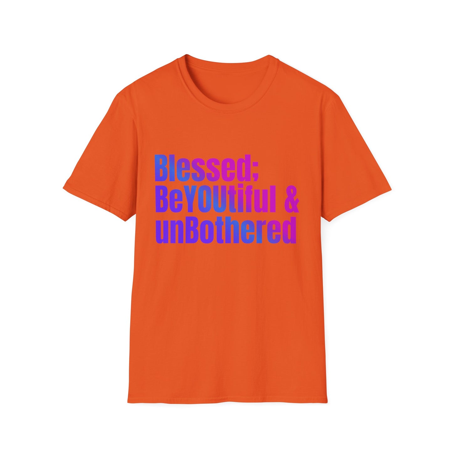 Inspirational Quote T-Shirt - "Blessed; BeYOUtiful & unBothered" | Motivational Gift for Self-Love, Mental Health Awareness, Birthday Gift, [...]