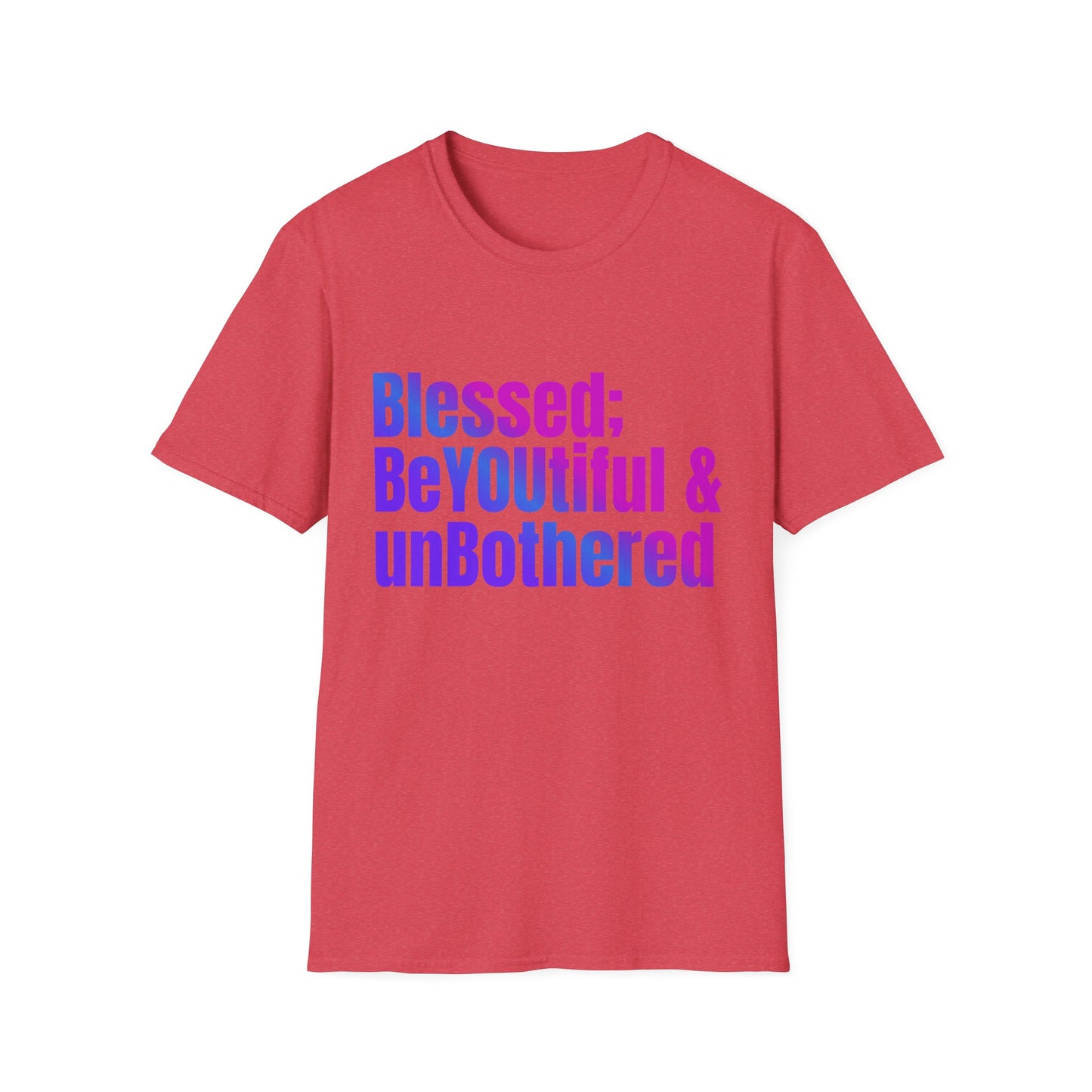 Inspirational Quote T-Shirt - "Blessed; BeYOUtiful & unBothered" | Motivational Gift for Self-Love, Mental Health Awareness, Birthday Gift, [...]