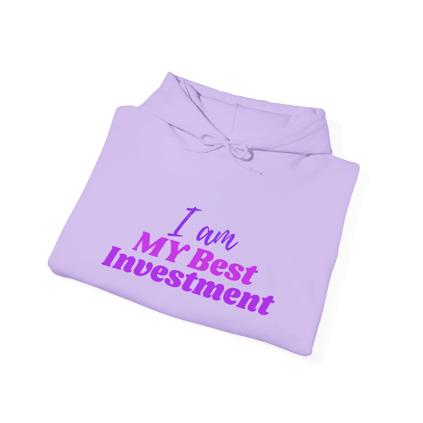 "I Am MY Best Investment" Hoodie - Unisex Heavy Blend Sweatshirt, Inspirational Gift, Positive Vibes, Relaxed Fit, Cozy Wear