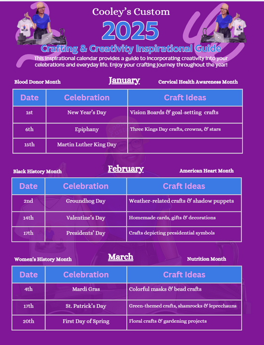 2025 Crafters and Creative Inspiration Calendar