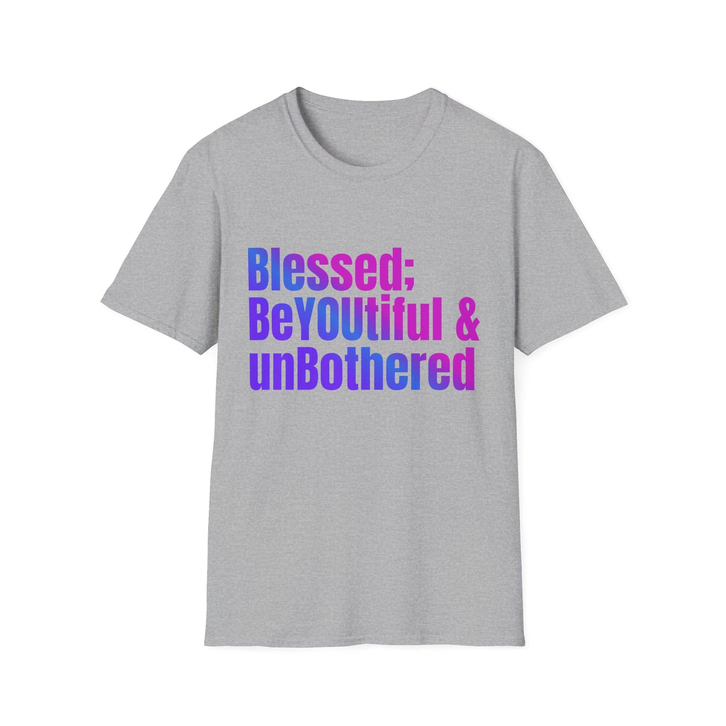 Inspirational Quote T-Shirt - "Blessed; BeYOUtiful & unBothered" | Motivational Gift for Self-Love, Mental Health Awareness, Birthday Gift, [...]