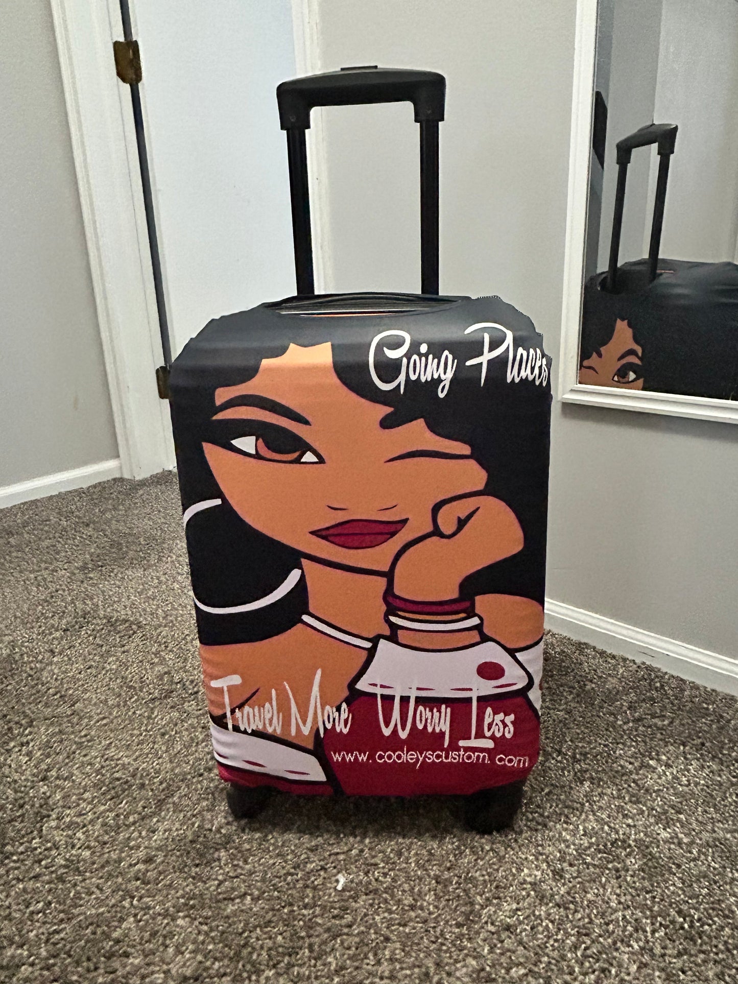 Custom Luggage Cover  (Medium)