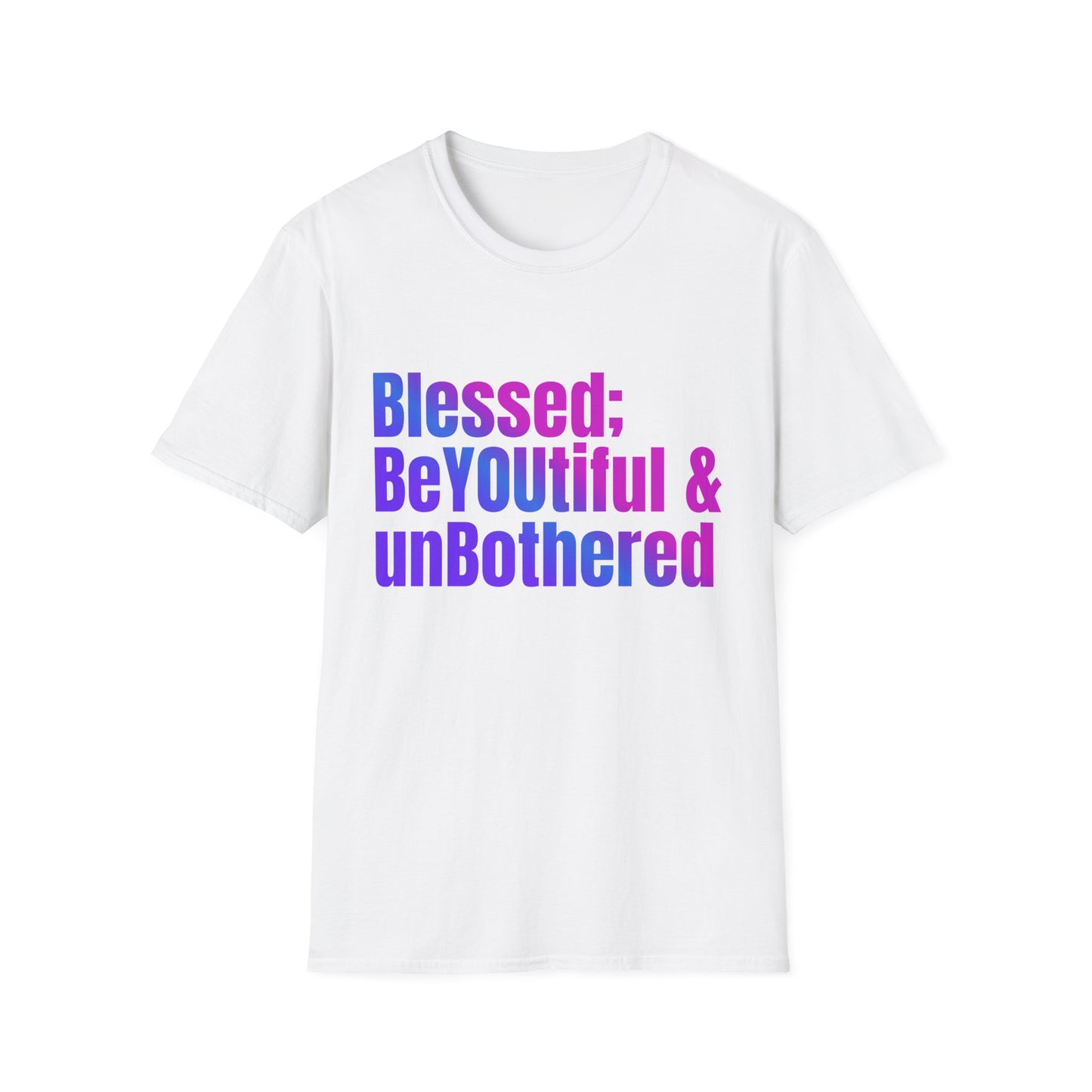 Inspirational Quote T-Shirt - "Blessed; BeYOUtiful & unBothered" | Motivational Gift for Self-Love, Mental Health Awareness, Birthday Gift, [...]