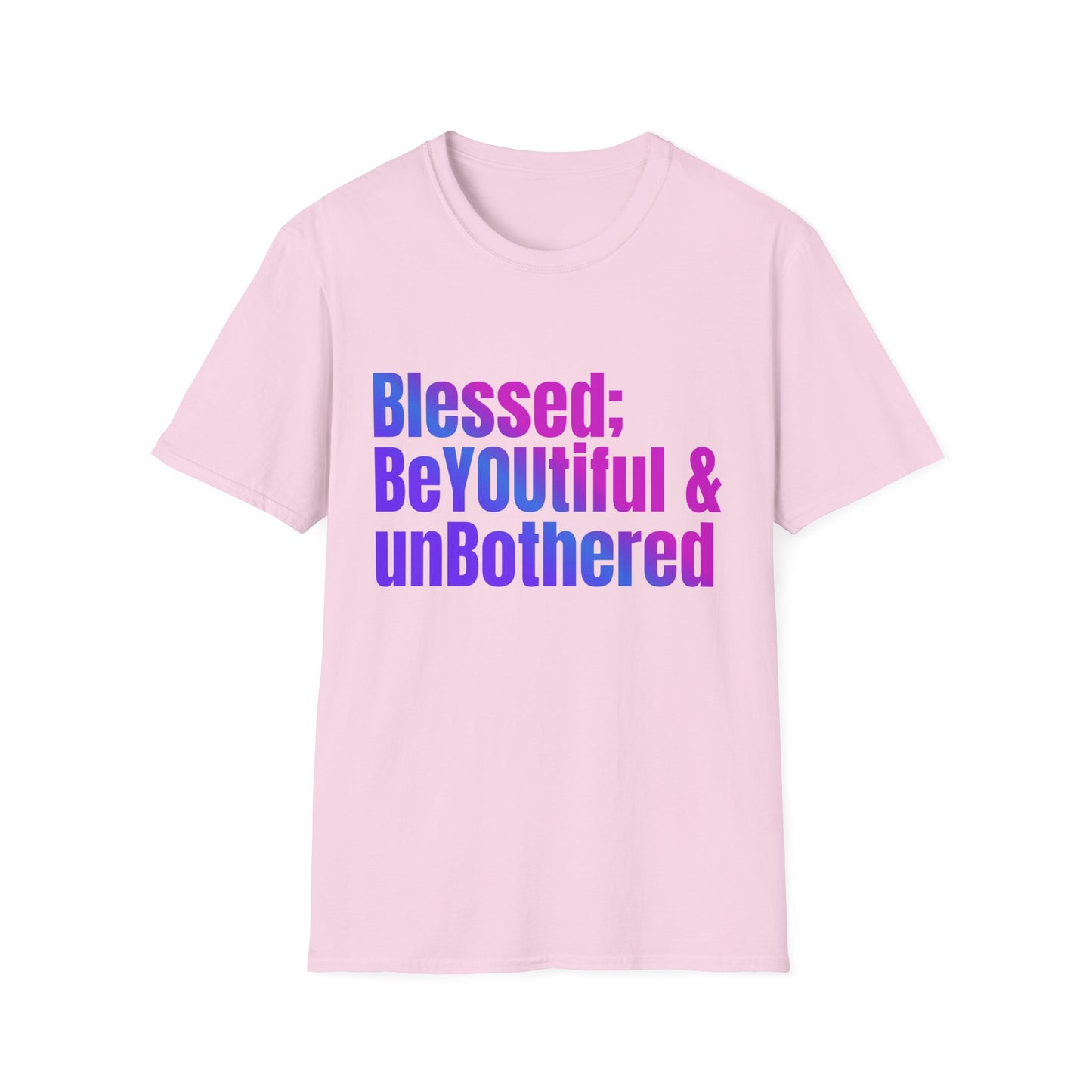 Inspirational Quote T-Shirt - "Blessed; BeYOUtiful & unBothered" | Motivational Gift for Self-Love, Mental Health Awareness, Birthday Gift, [...]