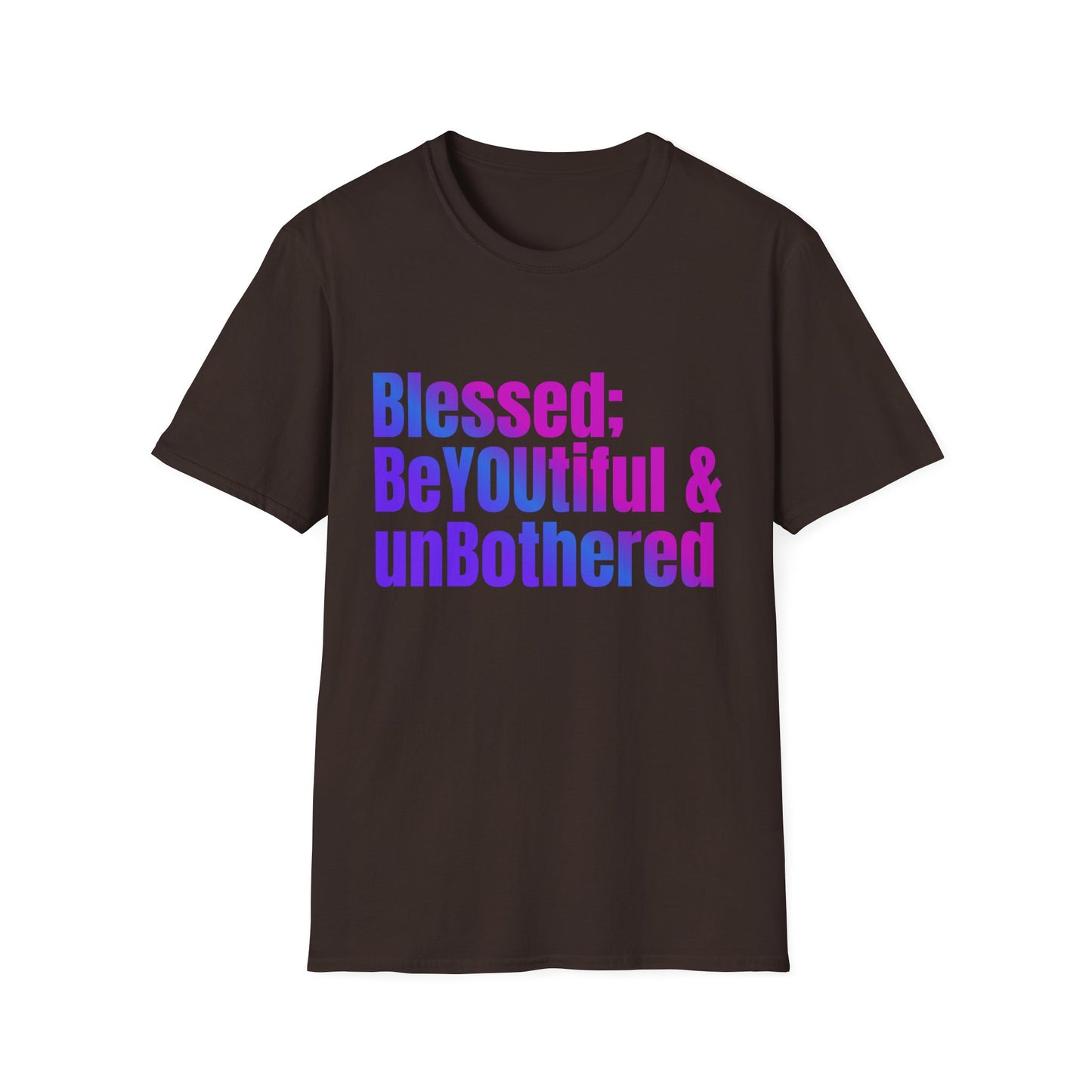 Inspirational Quote T-Shirt - "Blessed; BeYOUtiful & unBothered" | Motivational Gift for Self-Love, Mental Health Awareness, Birthday Gift, [...]