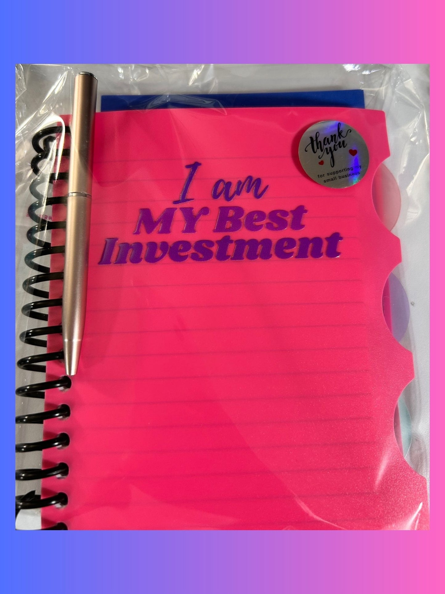 LIMITED TIME: Mini Motivational Bundle - 5-Section Tab Journal & Mini Pen