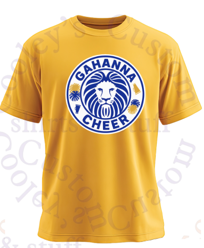 Gahanna Cheer Spirit Shirt (Gray or Gold)